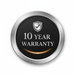 10 Year Warranty Badge - White Background