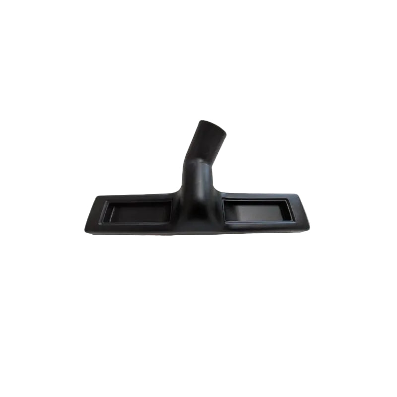 Black vacuum cleaner attachment on a white background