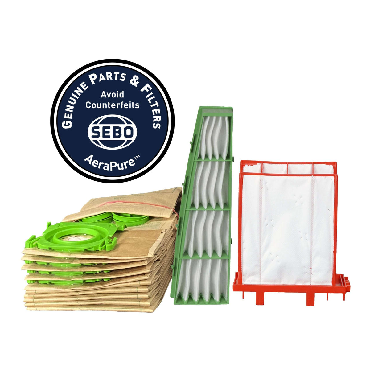 SEBO Airbelt C2/C3 Service Box Originale Tedesca (6198ER) Kit Manutenzione Aspirapolvere