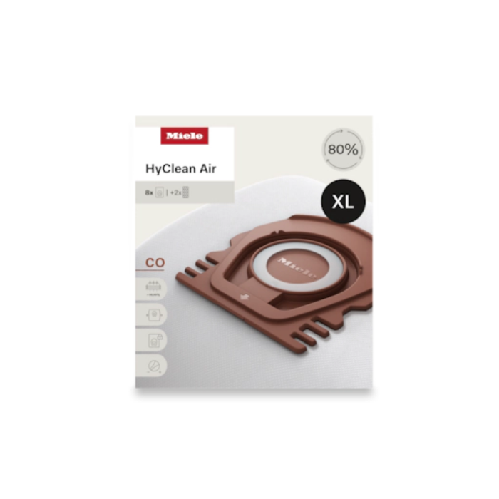 Miele Genuine Type CO HyClean Dustbags 8 Pack **NEW**