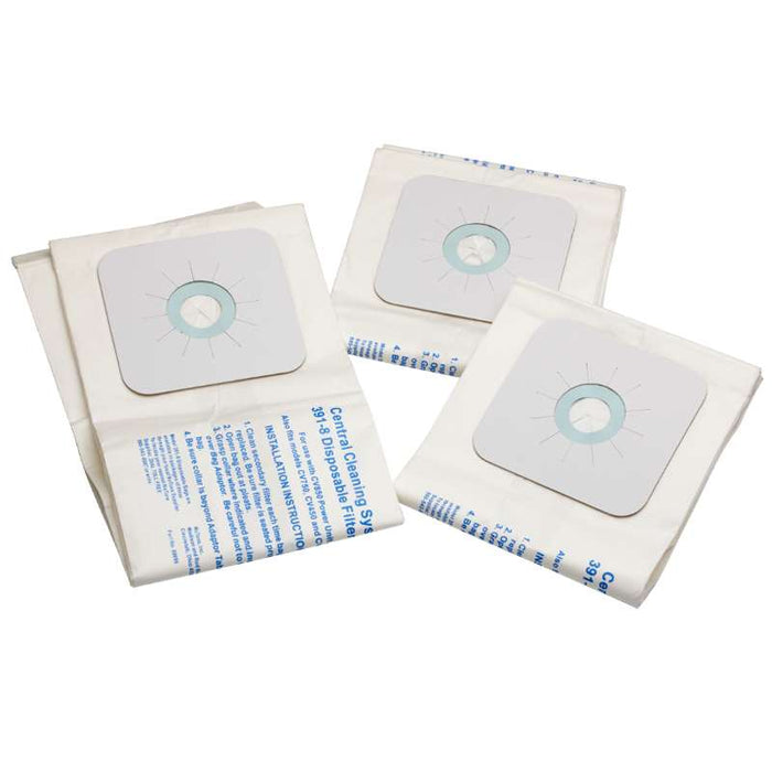 Nutone Central Vacuum Bags 3 Pack #391