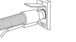 35 ft Corded Electric Central Vacuum Hose for Powered Nozzles