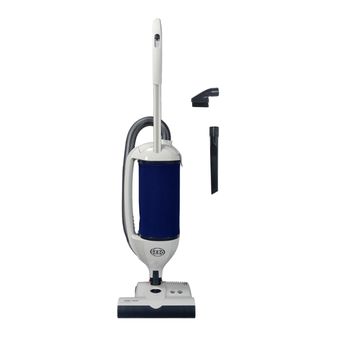 SEBO Dart White/Blue German Made Upright 9855AM