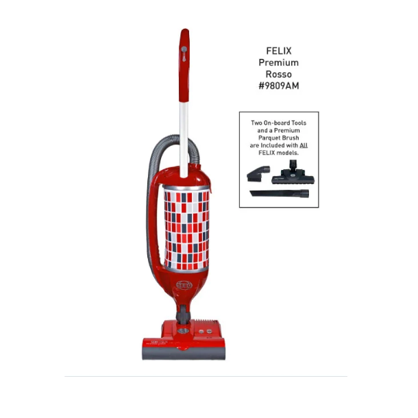 SEBO Felix Premium Rosso Red Upright Vacuum 9809AM