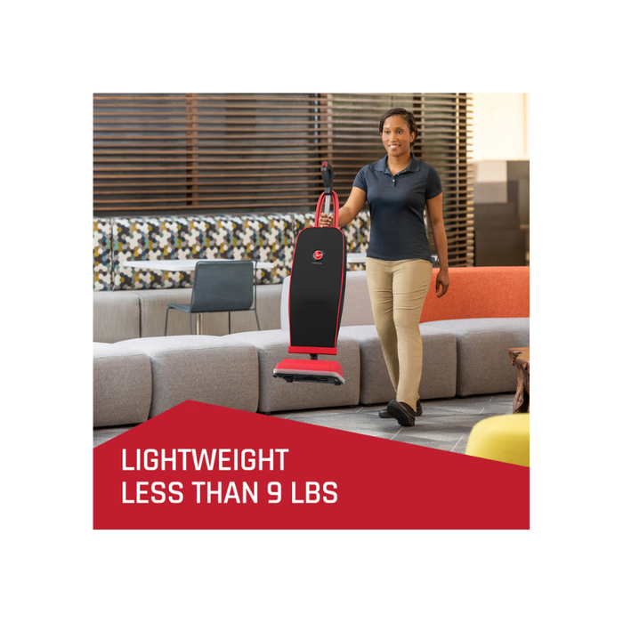 Hoover Commercial Prime Lite Upright Vacuum CH50300 – 9 lb Lightweight Powerhouse
