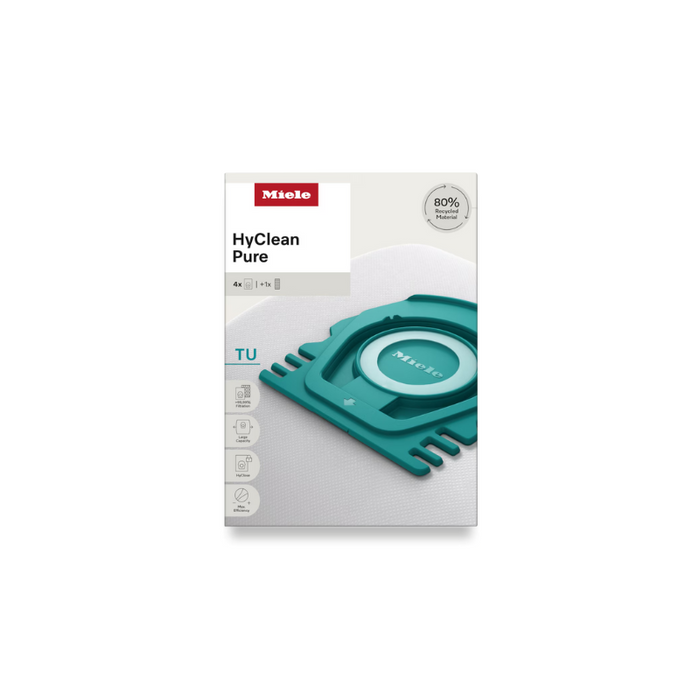Miele Type TU HyClean Dustbags 4+1 Pack