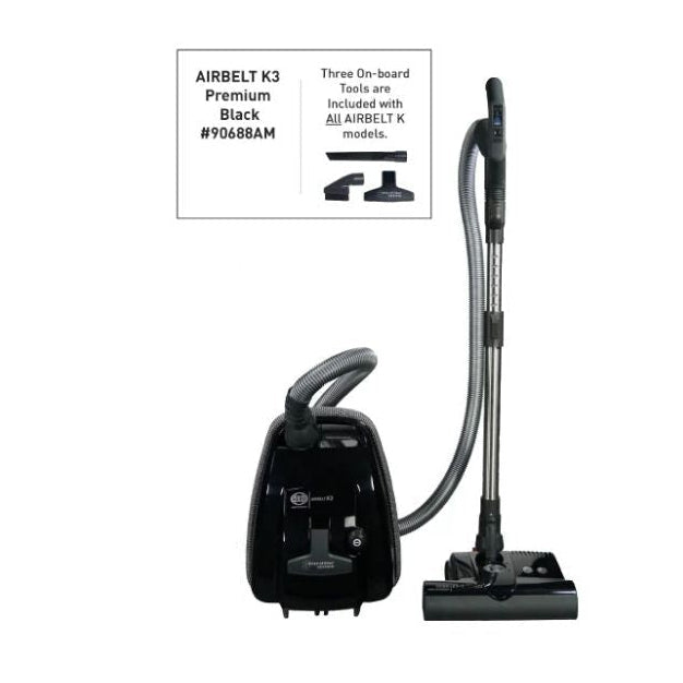 SEBO AIRBELT K3 Canister Vacuum Cleaner with ET-1 Power Head