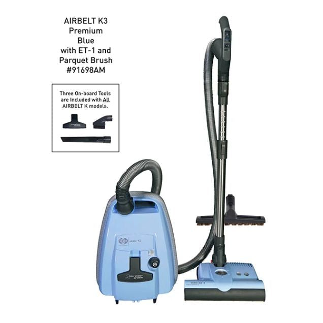 SEBO AIRBELT K3 Canister Vacuum Cleaner with ET-1 Power Head