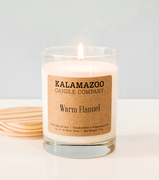 WARM FLANNEL 100% SOY CANDLE