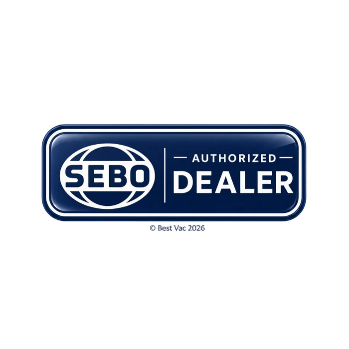 SEBO Authorized Dealer logo on a white background